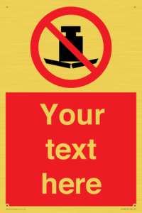 Custom No Heavy Loads Sign